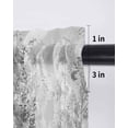 thumbnail image 6 of Contemporary Grey Tree Curtains 45 Inch Length, Sheer Curtains for Bedroom Living Room Window Abstract Art Oil Paiting Rod Pocket Voile Drapes Kitchen Curtains Small Half Window 42"x45" 2 Panels, 6 of 6