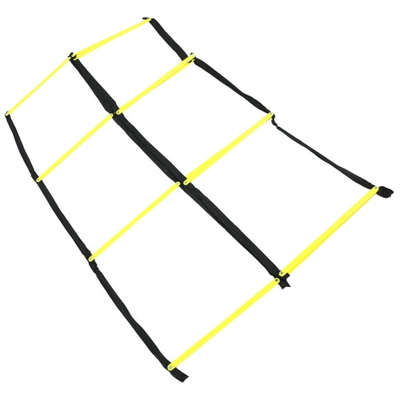 ELAYARD Yellow Agility Ladder for Football Soccer Training, Foldable Speed Ladder for Quick Footwork Drills
