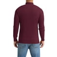 thumbnail image 6 of Iceglad Men's Knit Cardigan Sweater Full Zip Mock Neck Ribbed Long Sleeve Lightweight Knit Jacket, 6 of 11