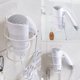 thumbnail image 5 of Soporte para secador de pelo de pared, soporte para secador de pelo, accesorios de baño (blanco), 5 of 8