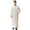 Beige, variant on Men Long Sleeve Thobe Casual Button Crewneck Kaftan Robes Casual Cotton Linen Muslim Gown Breathable Spa Robe