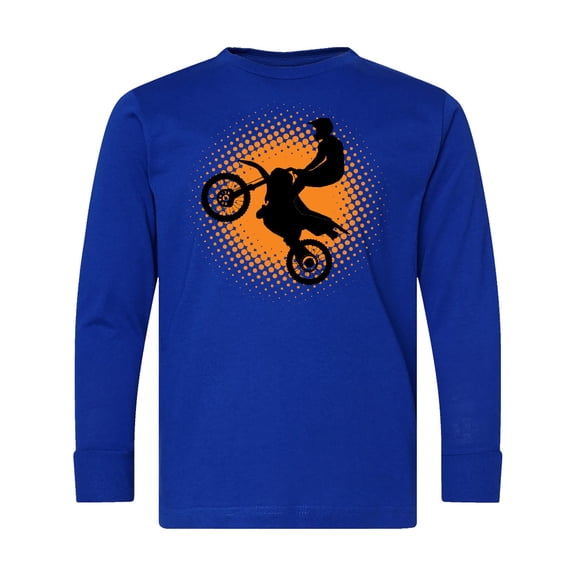 Inktastic Motocross Rider Freestyle Sports Long Sleeve Youth T-Shirt