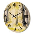 thumbnail image 3 of Designart 'Bright Sunshine Through The Yellow Forest Trees I' Traditional Wood Wall Clock, 3 of 5