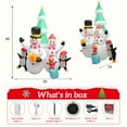 thumbnail image 6 of Magotan 8ft Christmas Inflatables Outdoor Decoration Snowman Family Christmas Blow Ups with Built in LED Lights Xmas Garden Yard Lawn Decoration, 6 of 7