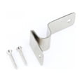thumbnail image 2 of Renovators Supply Staircase Carpet Runner Rod Bracket Holders Brushed Satin Nickel Finish Solid Cast Brass Brackets Secure Stair Carpet Rods Includes Mounting Hardware (Brackets Only), 2 of 7