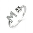 thumbnail image 2 of Stylish Silver A-Z Initial Rings for Weddings, Bridesmaids, and Couples - Perfect Gifts for Love and Fashion, 2 of 4