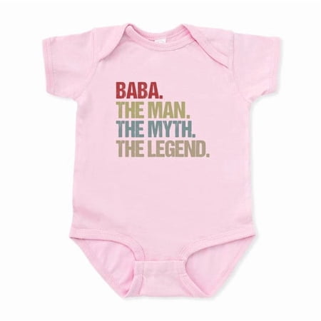 CafePress - Baba The Man Myth Legend Father's Day Gift Idea - Cute Infant Baby Bodysuit Romper