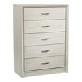 thumbnail image 5 of CorLiving Newport Mid-Century Modern White Engineered Wood 5-Drawer Tall Dresser, 5 of 5