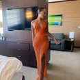thumbnail image 5 of Beach dress, Polyester, Orange, XL, 5 of 6
