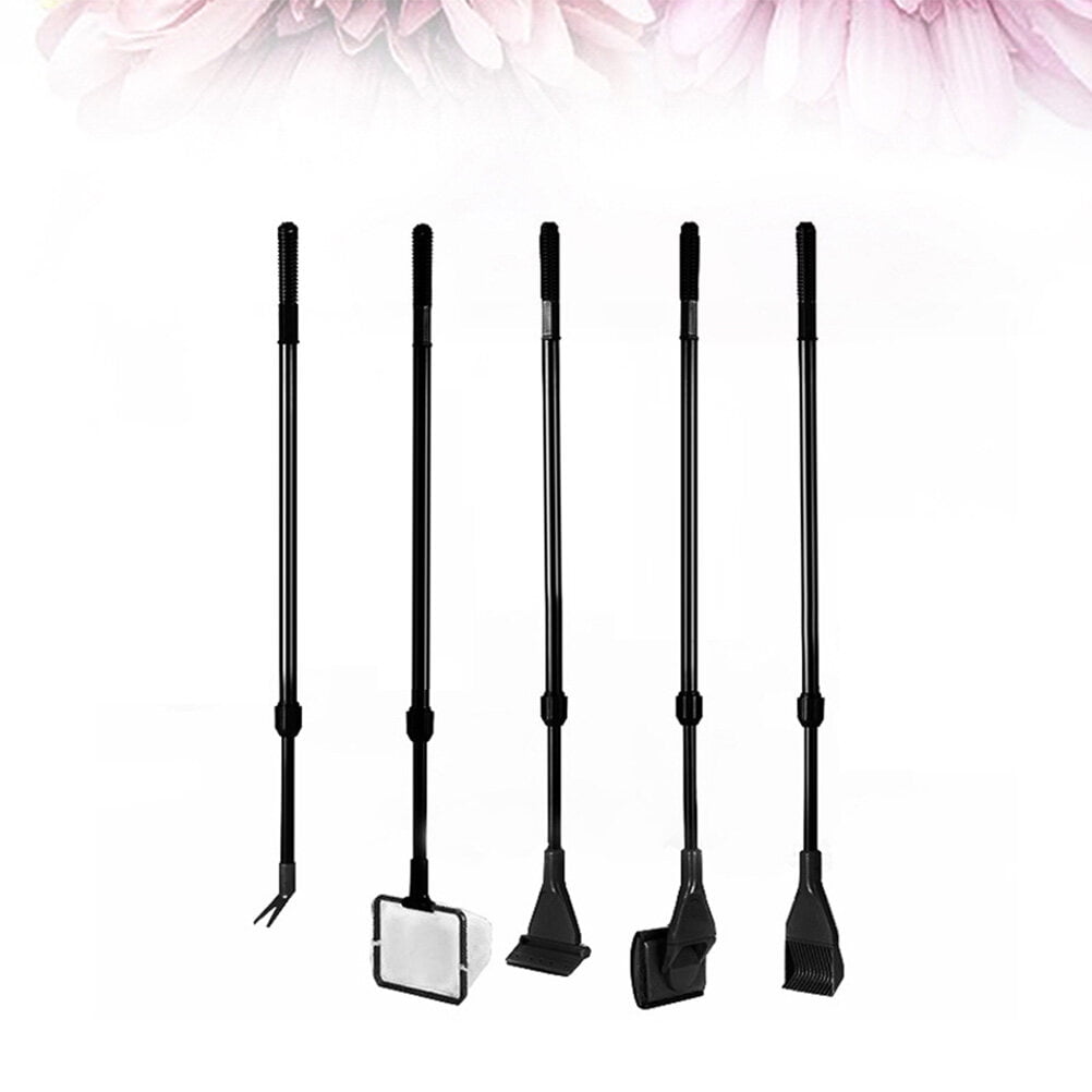 HEATSHAKING Fish Tank Cleaning Kit Black Aquarium Clean Tools for Easy Effective Cleaning
