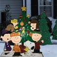 thumbnail image 2 of Peanuts Gang Around Tree Yard Art Christmas Decor, Hammered Metal, 2 of 2