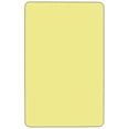 thumbnail image 2 of 30''W x 72''L Rectangular Yellow Thermal Laminate Activity Table - Standard Height Adjustable Legs, 2 of 3