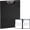 1Pack- Black, variant on Clipboard Folder, A4 Foldable Clipboard with Pocket, Black | Clip Board Folder with Metal Clip, 360? Folding, File Cover, Lightweight, Work Clipboard for Office, School, , Homes