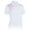 White/Pink Lightning, variant on Monterey Club Women's Matrix Print Contrast Golf Polo Shirt #2598