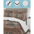 thumbnail image 4 of Quilts Twin Size, Boho Vintage Soft Comforter Bedding Set for Bed, Retro Flowers Modern Geometric Abstract Art Lightweight Quilted Bedspread with Pillow Cover(2 Pieces) for All Season, 68x86 Inch, 4 of 6
