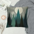 thumbnail image 2 of JEUXUS  Mountain Landscape, Mountainscape, Mountain Mural, Winter Mountains Home Decorative Throw Pillow Case Cushion Cover for Sofa Couch, 2 of 5