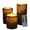 Brown B-D 3”×H 4”5”6”, variant on Yellow D 3”×H 4”5”6" Birch Bark LED Electric Candles Set of 3