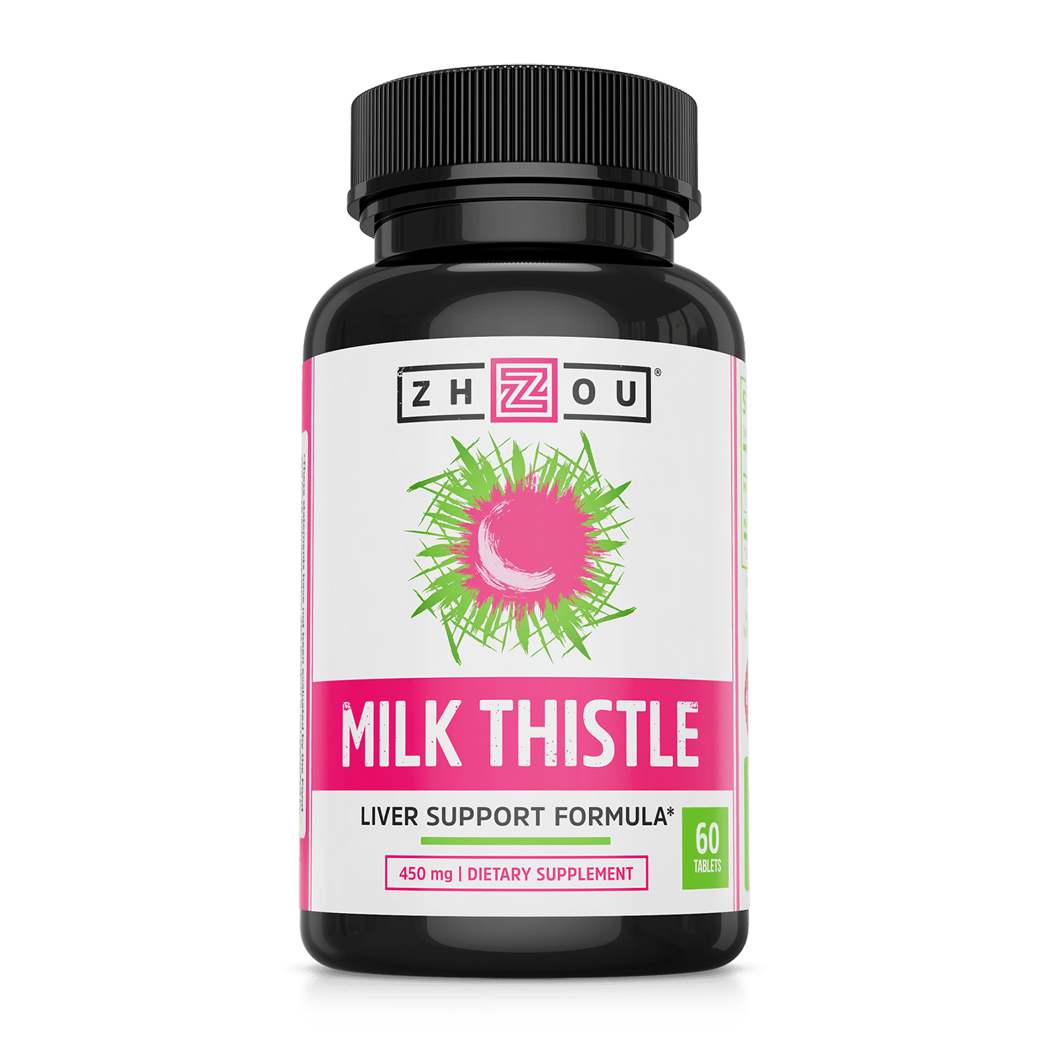 Zhou Nutrition Milk Thistle Tablet, 60 Ct
