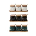 thumbnail image 4 of Juego De Tarros De Cerámica Para Condimentos De Estilo Nórdico, 3 Uds., Con Cucharas De Chasis, Tarro Para Condimentos De Cocina Para Almacenamiento De Condimentos Yuarrent HA026090-02, 4 of 6