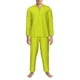 thumbnail image 3 of Balery Yellow Pijama para Hombre de Dos Piezas con Manga Larga, Conjunto de Dormir y Descanso Suave con Bolsillos-Large, 3 of 7