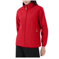 thumbnail image 2 of ICHUANYI, liquidación, chaqueta de una sola capa para parejas al aire libre para mujer, chaqueta informal con solapa y cremallera, parte superior suave holgada, abrigo/chaqueta informal con capucha de manga larga ICHUANYI WER202308170416, 2 of 9
