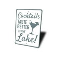 thumbnail image 4 of Cocktails at the Lake Novelty Decor, Metal Wall Sign - 10x14 Inches, 4 of 4