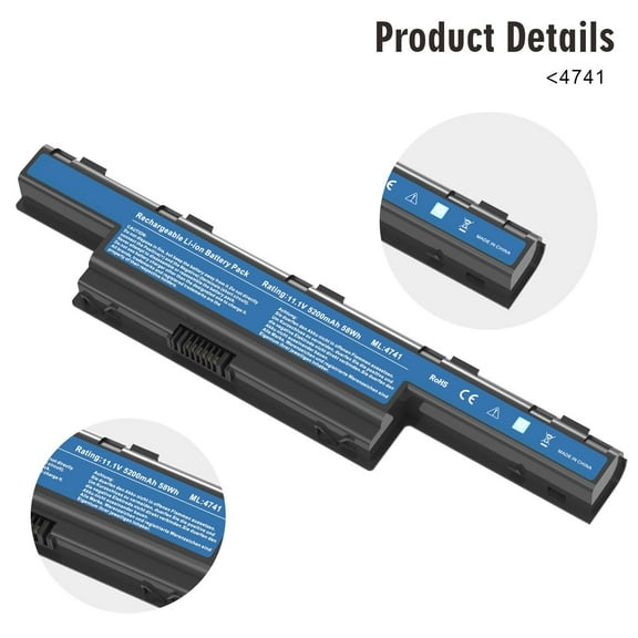 Battery For Acer 4741G 5741G 4738ZG 5750G 4755 AS10D31 AS10D41 AS10D51 AS10D61