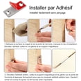 thumbnail image 4 of Juego de 6 imanes magnéticos para puerta, cierre magnético ultrafino de acero inoxidable para puerta corredera de armario, cocina, guardarropa, cajón y muebles, etc., plateado JM, 4 of 5