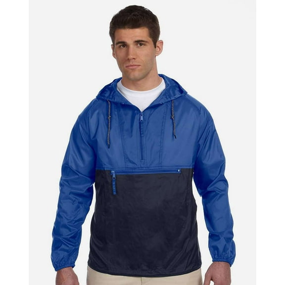 Adult Packable Nylon Jacket - ROYAL/ NAVY - S