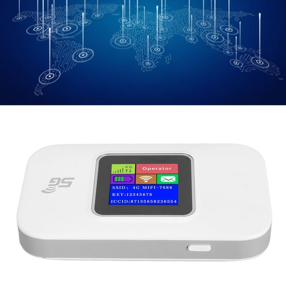 WiFi Portátil 4G LTE, Enrutador WiFi Portátil Con Cifrado De Seguridad Alimentado Por USB De Alta Velocidad De 300Mbps Para Tabletas