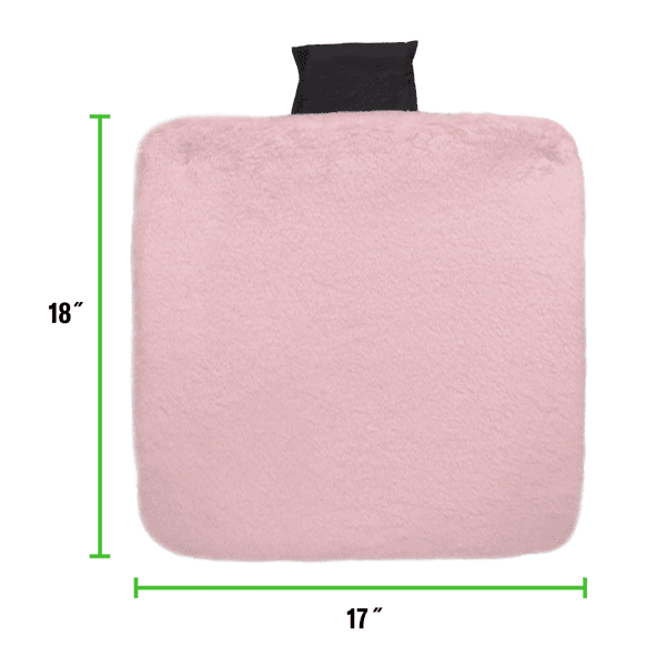 Auto Drive Plush Seat Cushion, Universal Fit for Cars, Trucks, SUVs, Sedans, Pink