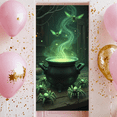 thumbnail image 5 of Green Smoke Halloween Cauldron Banner Spooky Spider Potion for Halloween Party Haunted House Decoration, 5 of 7