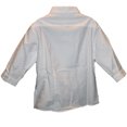 thumbnail image 2 of Lands End Uniform Girl's Size 6, 3/4 Sleeve Oxford Button Down Shirt, White, 2 of 2