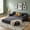 Grey, variant on Convertible Queen Size Pull Out Sofa Bed, 3-in-1 Velvet Sleeper Sofa with Side Pocket, Modern 63.8'' Futon Couch for Living Room, Apartment