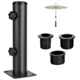 thumbnail image 1 of Support de Base pour Parasol de Patio, Pince pour Parasol en Fer Robuste à Bouton Tournant à la Main, Support de Montage pour Parasol pour l'Extérieur, Cours, Terrasses, Docks, Pontons, Tables de Pique-Nique, 1 of 6