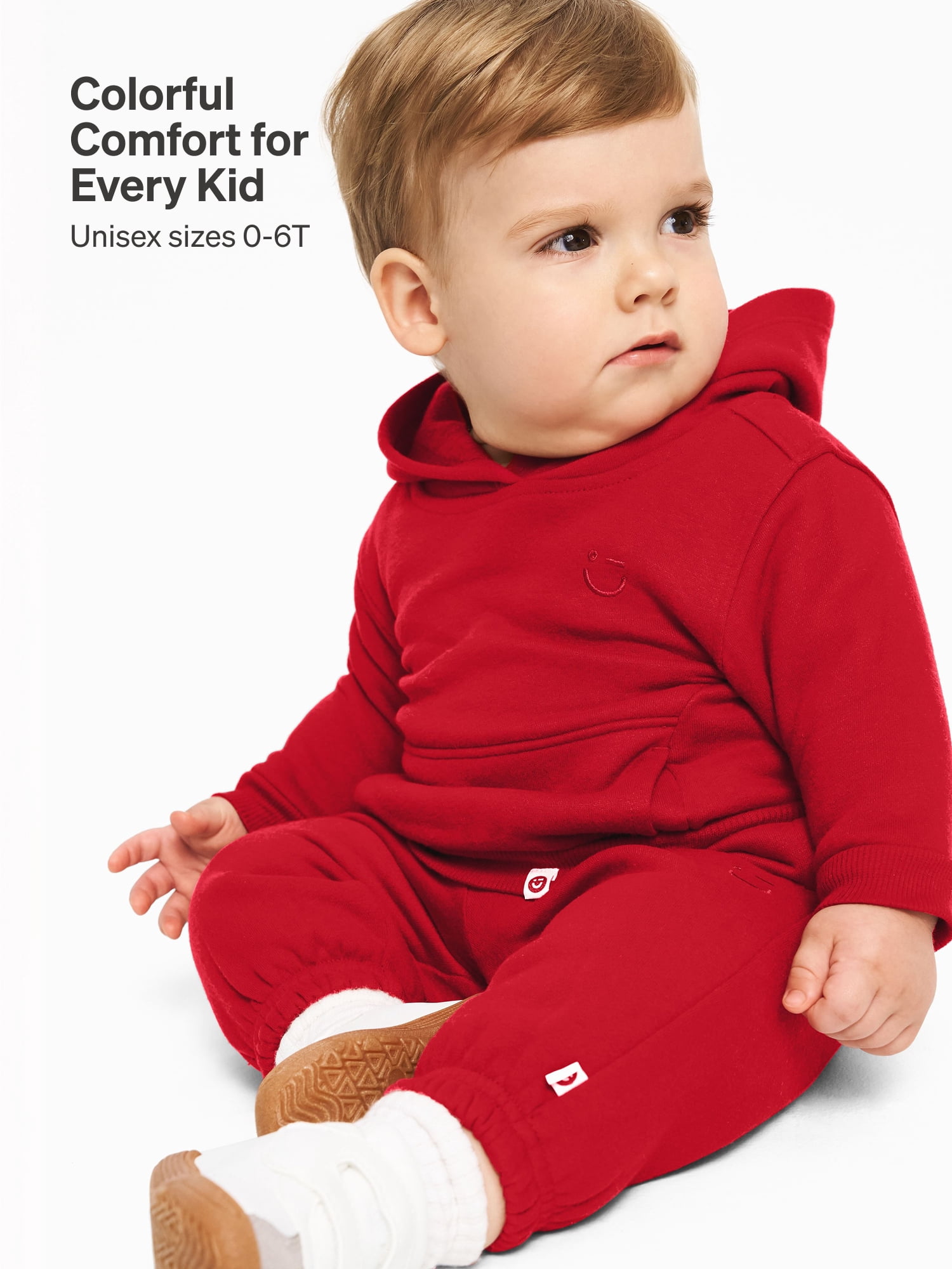 Color Mix by Garanimals Baby & Toddler Fleece Sweatpants, Sizes 0–6T