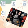 thumbnail image 3 of Rabbit Square Desk Mat Mousepad, 8.3x9.8 Inch Non-Slip Rubber Bottom, Printed Gaming Mousepad for Office and Gaming, 3 of 6