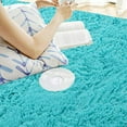 thumbnail image 3 of Andecor Soft Fluffy Bedroom Rugs - 4 x 6 Feet Indoor Shaggy Plush Area Rug for Boys Girls Kids Baby College Dorm Living Room Home Decor Floor Carpet, Teal Blue, 3 of 8