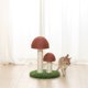 thumbnail image 5 of Marco De Escalada Para Gatos Poste De Rascado De Setas De Lino Natural Con Juguete De Simulación De Césped Para Gatos seitruly PT001564-00, 5 of 6