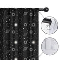 thumbnail image 4 of Blackout Kids Curtains,Black White Star Moon Planet Pattern Childrens Insulated Curtains Set Of 2,Bedroom Essentials,Toddler Room Decor 52x84in(132x213cm), 4 of 5