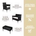 thumbnail image 3 of Sala Ilios Innova Para Jardín Color Negro con Blanco, 3 of 9