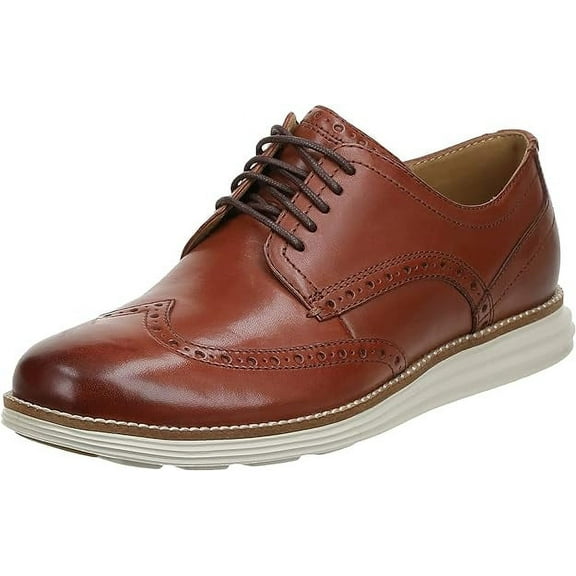Cole Haan Men's Originalgrand Wingtip Oxford in Woodbury Leather / Ivory
