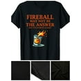 thumbnail image 2 of Fireball May Not Be The Answer...But... T-Shirt 220g 100% Cotton T-Shirt, 2 of 7