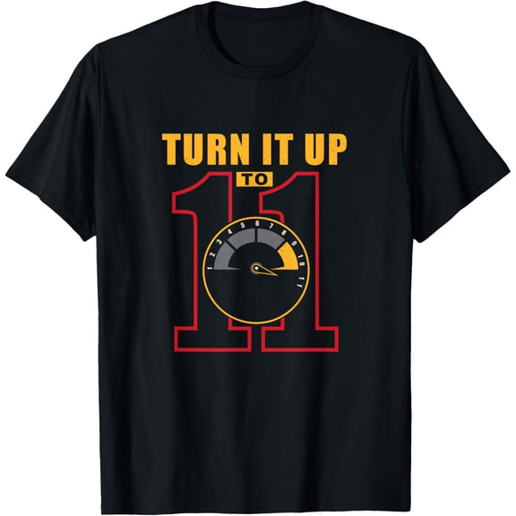 Turn it up to 11 Retro Classic rock and roll concert guitar T-Shirt