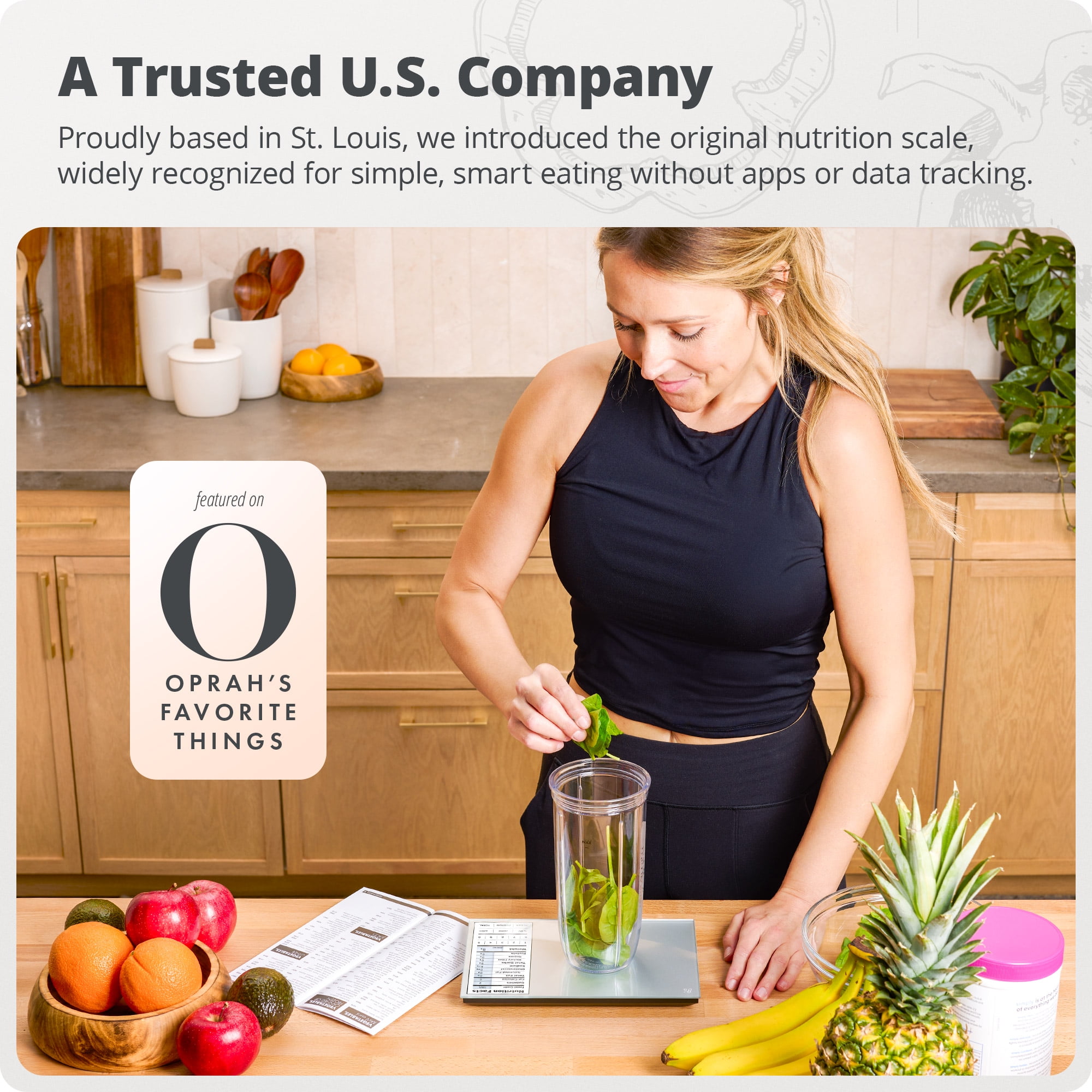 Greater Goods Digital Nutritional Food Scale, LCD Display , Calorie Meal Prep, Weight Loss, Silver