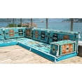 thumbnail image 2 of Turquoise Floor Cushions, Arabic Majlis, Turkish Sofa Set, L Shaped Modular Sofa, Arabic Floor Cushions, Diwan Sofa, Meditation Cushion, 2 of 4