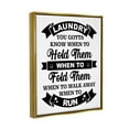 thumbnail image 5 of Stupell Industries Laundry Room Vintage Style Text Phrase Banners Graphic Art Metallic Gold Floating Framed Canvas Print Wall Art, Design by Lettered and Lined, 5 of 5
