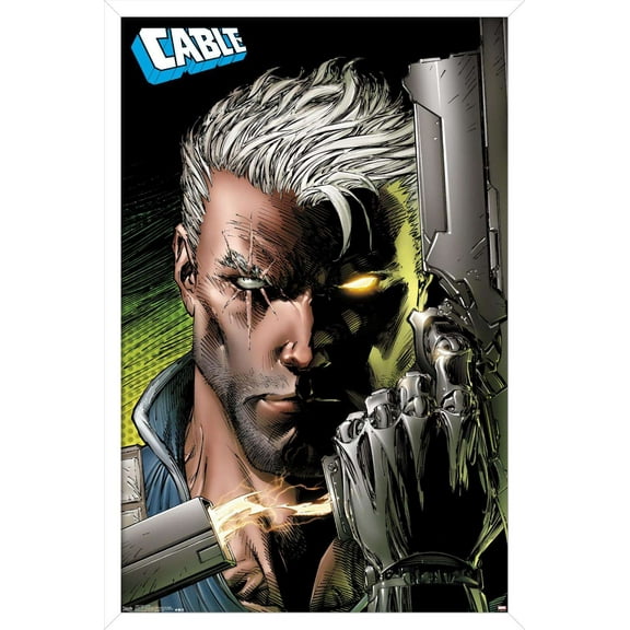 Marvel Comics - Cable Profile Wall Poster, 14.725" x 22.375", Framed