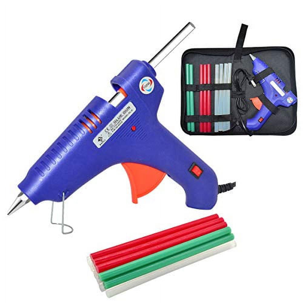  LEBACUTE Hot Glue Gun 100W, Professional Melt Glue Gun kit Full  Size Anti Scalding Design Heavy Duty with 12 Pcs Premium Glue Sticks and 1  Kit Bag : Arts, Crafts & Sewing