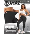 thumbnail image 4 of Leggings negros con efecto realce de glúteos Ieumaz para mujer, 4 of 6